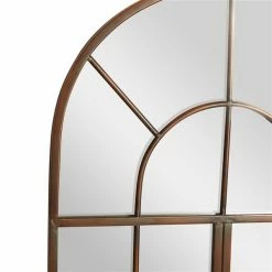 Cheap 🔔 Grayson Lane 48-in L X 24-in W Traditional Arch Brown Framed Wall Mirror 🌟 -GRAYSON LANE Sales 2022 330901974 AlternateImage3 l