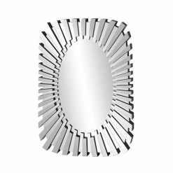 Best Pirce 🎉 Grayson Lane 31.38-in L X 47.5-in W Glam Oval Clear Framed Wall Mirror 🌟 -GRAYSON LANE Sales 2022 330901977 AlternateImage5 l