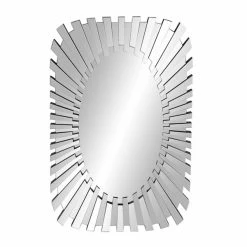 Best Pirce 🎉 Grayson Lane 31.38-in L X 47.5-in W Glam Oval Clear Framed Wall Mirror 🌟