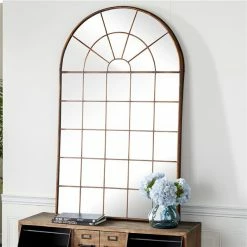 Cheapest ❤️ Grayson Lane 56.25-in L X 34.13-in W Traditional Arch Brown Framed Wall Mirror 😍 7 Cheapest ❤️ Grayson Lane 56.25-in L X 34.13-in W Traditional Arch Brown Framed Wall Mirror 😍 -GRAYSON LANE Sales 2022 330901980 AlternateImage2 l