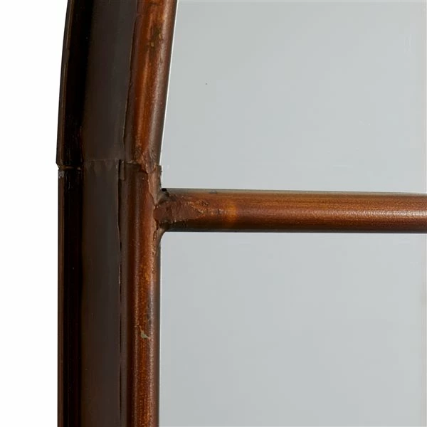 Cheapest ❤️ Grayson Lane 56.25-in L X 34.13-in W Traditional Arch Brown Framed Wall Mirror 😍 4 Cheapest ❤️ Grayson Lane 56.25-in L X 34.13-in W Traditional Arch Brown Framed Wall Mirror 😍 - Image 4