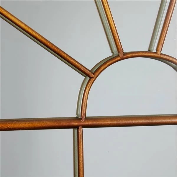 Cheapest ❤️ Grayson Lane 56.25-in L X 34.13-in W Traditional Arch Brown Framed Wall Mirror 😍 5 Cheapest ❤️ Grayson Lane 56.25-in L X 34.13-in W Traditional Arch Brown Framed Wall Mirror 😍 - Image 5