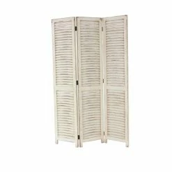 Discount 🤩 Grayson Lane 3-Panel Cream Wood Folding Farmhouse Style Room Divider 🔥 -GRAYSON LANE Sales 2022 330901989 AlternateImage5 l