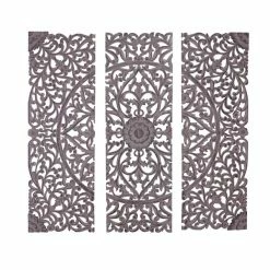 Best deal 😍 Grayson Lane 72-in H x 23.88-in W Grey Wood Traditional Floral and Botanical Wall Accent - 3-Pack ✨ -GRAYSON LANE Sales 2022 330901996 AlternateImage7 l
