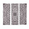 Best deal 😍 Grayson Lane 72-in H x 23.88-in W Grey Wood Traditional Floral and Botanical Wall Accent - 3-Pack ✨