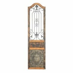 Flash Sale 🌟 Grayson Lane 72-in H x 19-in W Brown Wood and Metal Ornamental Wall Accent ✔️