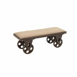 Deals 😍 Grayson Lane Industrial Beige Accent Bench 🎉 -GRAYSON LANE Sales 2022 330902004 AlternateImage5 l