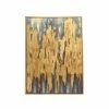 Discount 🎉 Grayson Lane Gold Wood Framed 47-in H x 36-in W Abstract Brown Canvas Painting 😉