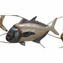 Promo 😍 Grayson Lane 24-in H x 45-in W Multicoloured Metal Coastal Fish Wall Accent ✨ -GRAYSON LANE Sales 2022 330902008 AlternateImage5 l