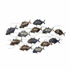 Promo 😍 Grayson Lane 24-in H x 45-in W Multicoloured Metal Coastal Fish Wall Accent ✨ -GRAYSON LANE Sales 2022 330902008 AlternateImage7 l