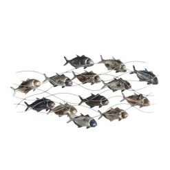 Promo 😍 Grayson Lane 24-in H x 45-in W Multicoloured Metal Coastal Fish Wall Accent ✨ -GRAYSON LANE Sales 2022 330902008 AlternateImage8 l