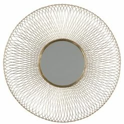 Promo 🥰 Grayson Lane 40-in L X 40-in W Modern Round Gold Framed Wall Mirror 🔥