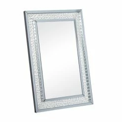 Best Pirce 👏 Grayson Lane 47.25-in L X 31.5-in W Glam Rectangle Blue Framed Wall Mirror ✔️ -GRAYSON LANE Sales 2022 330902020 AlternateImage5 l
