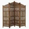 Best deal 🔥 Grayson Lane 4-Panel Brown Wood Traditional Style Folding Room Divider 😍