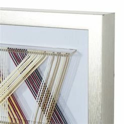 Outlet 🧨 Grayson Lane Silver Wood Framed 59.5-in H x 22-in W Abstract Canvas Hand-Painted 3D Art 🎁 -GRAYSON LANE Sales 2022 330902031 AlternateImage3 l
