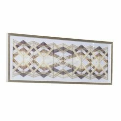 Outlet 🧨 Grayson Lane Silver Wood Framed 59.5-in H x 22-in W Abstract Canvas Hand-Painted 3D Art 🎁 -GRAYSON LANE Sales 2022 330902031 AlternateImage5 l