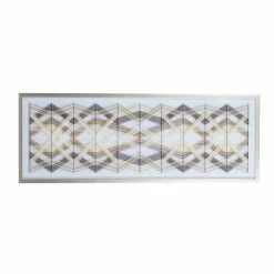 Outlet 🧨 Grayson Lane Silver Wood Framed 59.5-in H x 22-in W Abstract Canvas Hand-Painted 3D Art 🎁