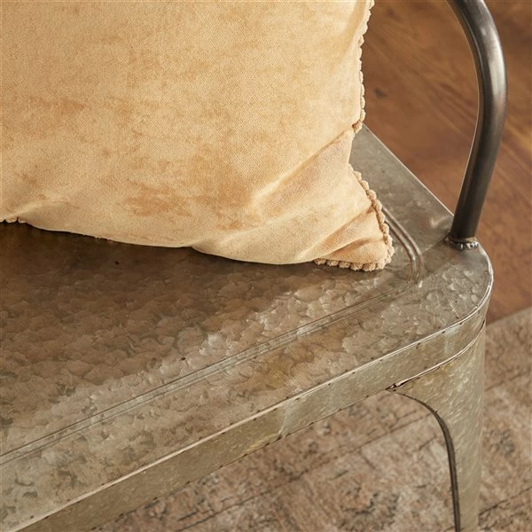 Promo ๐งจ Grayson Lane Farmhouse Silver Accent Bench ๐ 3 Promo ๐งจ Grayson Lane Farmhouse Silver Accent Bench ๐ - Image 3