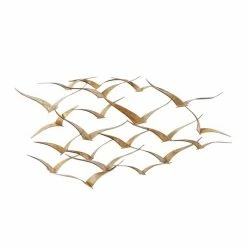 Top 10 🛒 Grayson Lane 21-in H x 47-in W Gold Metal Coastal Birds Wall Accent 🛒 -GRAYSON LANE Sales 2022 330902038 AlternateImage8 l
