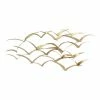 Top 10 🛒 Grayson Lane 21-in H x 47-in W Gold Metal Coastal Birds Wall Accent 🛒