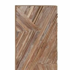 Deals ⌛ Grayson Lane 56-in H x 20-in W Brown Recycled Teak Farmhouse/Rustic Abstract Wall Accent 👍 -GRAYSON LANE Sales 2022 330902040 AlternateImage5 l