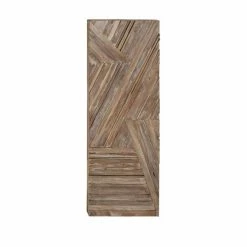 Deals ⌛ Grayson Lane 56-in H x 20-in W Brown Recycled Teak Farmhouse/Rustic Abstract Wall Accent 👍
