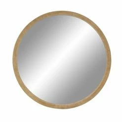 Top 10 π Grayson LaneΒ 39.5-in L XΒ 39.5-in W Natural Round Brown Framed Wall Mirror π