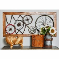Cheap 💯 Grayson Lane 47-in H x 22-in W Brown Recycle Teak Wood Industrial Wall Accent 😍 -GRAYSON LANE Sales 2022 330902046 AlternateImage2 l