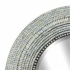 Best Sale 🔔 Grayson Lane 39.19-in L X 39.19-in W Coastal Round Grey Framed Wall Mirror 🎁 -GRAYSON LANE Sales 2022 330902049 AlternateImage3 l