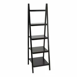 Coupon 🔥 Grayson Lane 20-in D x 19-in W x 66-in H 5-Tier Leaning Wood Shelves 🤩