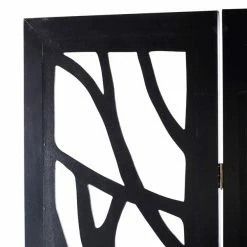 New ⌛ Grayson Lane 3-Panel Black Wood Folding Eclectic Style Room Divider 🔔 -GRAYSON LANE Sales 2022 330902060 AlternateImage4 l