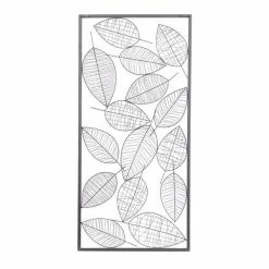 Promo 🛒 Grayson Lane 22-in H x 46-in W Black Metal Contemporary Floral and Botanical Wall Accent 🌟 -GRAYSON LANE Sales 2022 330902066 AlternateImage8 l