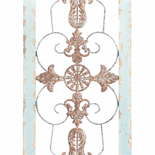 Brand new 🎁 Grayson Lane 47-in H x 14-in W Turquoise Wood and Metal Farmhouse/Rustic Ornamental Wall Accent 😉 3 Brand new 🎁 Grayson Lane 47-in H x 14-in W Turquoise Wood and Metal Farmhouse/Rustic Ornamental Wall Accent 😉 - Image 3
