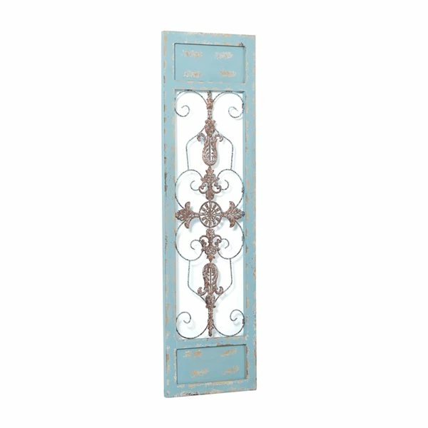 Brand new 🎁 Grayson Lane 47-in H x 14-in W Turquoise Wood and Metal Farmhouse/Rustic Ornamental Wall Accent 😉 5 Brand new 🎁 Grayson Lane 47-in H x 14-in W Turquoise Wood and Metal Farmhouse/Rustic Ornamental Wall Accent 😉 - Image 5