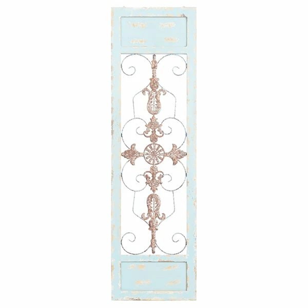 Brand new 🎁 Grayson Lane 47-in H x 14-in W Turquoise Wood and Metal Farmhouse/Rustic Ornamental Wall Accent 😉 1 Brand new 🎁 Grayson Lane 47-in H x 14-in W Turquoise Wood and Metal Farmhouse/Rustic Ornamental Wall Accent 😉