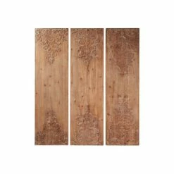 Best reviews of ⌛ Grayson Lane Brown Wood Framed 55-in H x 15.5-in W Abstract Wood Wall Panel 😍