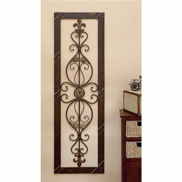 Cheap 🌟 Grayson Lane 62-in H x 1-in W Brown Metal Transitional Ornamental Wall Accent ✔️ 3 Cheap 🌟 Grayson Lane 62-in H x 1-in W Brown Metal Transitional Ornamental Wall Accent ✔️ - Image 3