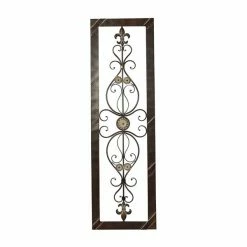 Cheap 🌟 Grayson Lane 62-in H x 1-in W Brown Metal Transitional Ornamental Wall Accent ✔️