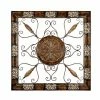 Deals 🌟 Grayson Lane 45-in H x 45-in W Brown Metal Transitional Ornamental Wall Accent 🌟