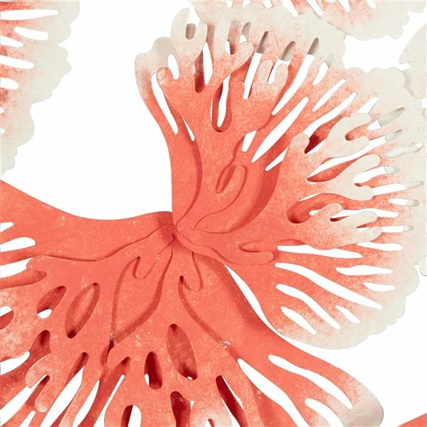 Brand new ❤️ Grayson Lane 23.13-in H x 48-in W Orange Metal Modern/Contemporary Floral and Botanical Wall Accent 🔥 3 Brand new ❤️ Grayson Lane 23.13-in H x 48-in W Orange Metal Modern/Contemporary Floral and Botanical Wall Accent 🔥 - Image 3