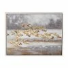 Buy 🎁 Grayson Lane Gold Wood Framed 33.5-in H x 45-in W Animals Canvas Painting 👍
