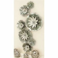 Hot Sale 👏 Grayson Lane 52-in H x 28-in W Grey Metal Eclectic Floral and Botanical Wall Accent 🌟 -GRAYSON LANE Sales 2022 330902082 AlternateImage2 l