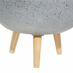 Hot Sale 😉 Grayson Lane 11.75-in x 15.10-in Grey Ceramic Planters - Set of 2 👍 -GRAYSON LANE Sales 2022 330940660 AlternateImage4 l