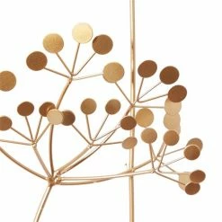 Promo 🤩 Grayson Lane 28-in x 28-in Gold Metal Modern Floral Wall Decor 🎁 -GRAYSON LANE Sales 2022 330940667 AlternateImage6 l