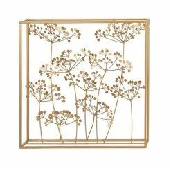 Promo 🤩 Grayson Lane 28-in x 28-in Gold Metal Modern Floral Wall Decor 🎁 -GRAYSON LANE Sales 2022 330940667 AlternateImage7 l