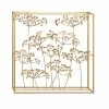 Promo 🤩 Grayson Lane 28-in x 28-in Gold Metal Modern Floral Wall Decor 🎁