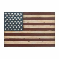 Top 10 π― Grayson Lane 38-in x 26-in Red Metal Vintage American Flag Wall Decor π