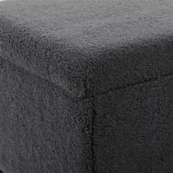 Best Pirce 👍 Grayson Lane Modern Grey Fur/Wood Square Integrated Storage Ottoman ✨ -GRAYSON LANE Sales 2022 330940670 AlternateImage4 l
