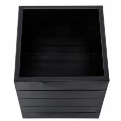 Budget ❤️ Grayson Lane 13.40-in x 14.10-in Black Metal Planters - Set of 2 💯 -GRAYSON LANE Sales 2022 330940672 AlternateImage3 l