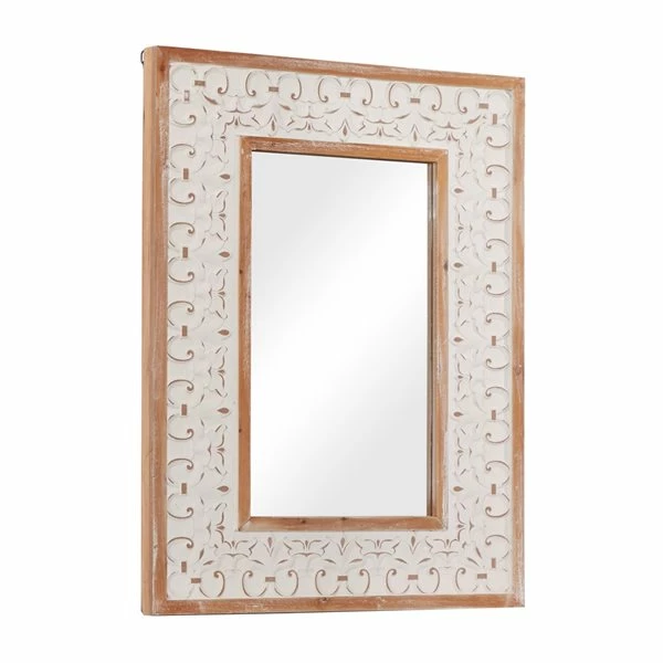 Cheap ✨ Grayson Lane 35.5-in x 27.5-in Rectangle White Farmhouse Framed Wall Mirror 🎉 4 Cheap ✨ Grayson Lane 35.5-in x 27.5-in Rectangle White Farmhouse Framed Wall Mirror 🎉 - Image 4